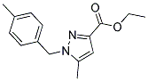 ETHYL 5-METHYL-1-(4-METHYLBENZYL)-1H-PYRAZOLE-3-CARBOXYLATE Struktur