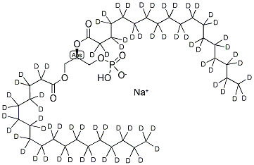 1,2-DISTEAROYL-D70-SN-GLYCERO-3-PHOSPHATE(MONOSODIUM SALT) Struktur