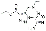 ETHYL 1-(4-AMINO-1,2,5-OXADIAZOL-3-YL)-5-[(DIETHYLAMINO)METHYL]-1H-1,2,3-TRIAZOLE-4-CARBOXYLATE Struktur