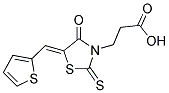 3-(4-OXO-5-THIOPHEN-2-YLMETHYLENE-2-THIOXO-THIAZOLIDIN-3-YL)-PROPIONIC ACID Struktur