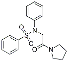 N-[2-OXO-2-(1-PYRROLIDINYL)ETHYL]-N-PHENYLBENZENESULFONAMIDE Struktur