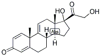 1,4,9(11)-PREGNATRIEN-17,21-DIOL-3,20-DIONE Struktur