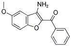 (3-AMINO-5-METHOXY-BENZOFURAN-2-YL)-PHENYL-METHANONE Struktur