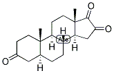 5-ALPHA-ANDROSTAN-3,16,17-TRIONE Struktur