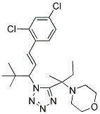 (E)-4-(2-(1-(1-(2,4-DICHLOROPHENYL)-4,4-DIMETHYLPENT-1-EN-3-YL)-1H-TETRAZOL-5-YL)BUTAN-2-YL)MORPHOLINE Struktur