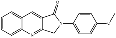 2-(4-METHOXYPHENYL)-2,3-DIHYDRO-1H-PYRROLO[3,4-B]QUINOLIN-1-ONE Struktur