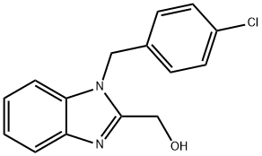 [1-(4-CHLOROBENZYL)-1H-BENZIMIDAZOL-2-YL]METHANOL Struktur