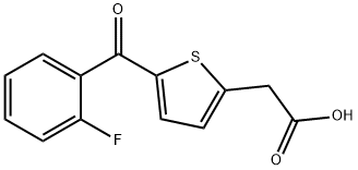 2-[5-(2-FLUOROBENZOYL)-2-THIENYL]ACETIC ACID Struktur