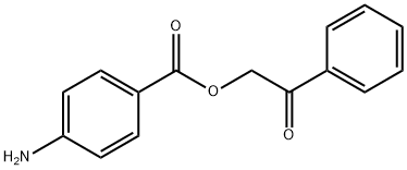 2-OXO-2-PHENYLETHYL 4-AMINOBENZOATE Struktur