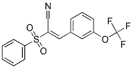 2-(PHENYLSULFONYL)-3-(3-(TRIFLUOROMETHOXY)PHENYL)PROP-2-ENENITRILE Struktur