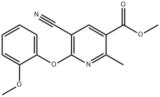 METHYL 5-CYANO-6-(2-METHOXYPHENOXY)-2-METHYLNICOTINATE Struktur