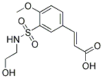 (2E)-3-(3-([(2-HYDROXYETHYL)AMINO]SULFONYL)-4-METHOXYPHENYL)ACRYLIC ACID Struktur