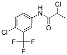 2-CHLORO-N-[4-CHLORO-3-(TRIFLUOROMETHYL)PHENYL]PROPANAMIDE Struktur