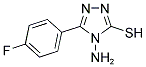 4-AMINO-3-(4-FLUOROPHENYL)-5-MERCAPTO-4H-1,2,4-TRIAZOLE Struktur