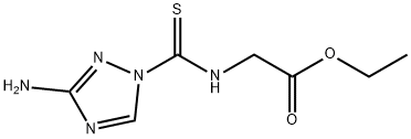 ETHYL 2-([(3-AMINO-1H-1,2,4-TRIAZOL-1-YL)CARBOTHIOYL]AMINO)ACETATE Struktur