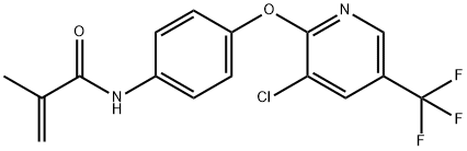 N-(4-([3-CHLORO-5-(TRIFLUOROMETHYL)-2-PYRIDINYL]OXY)PHENYL)-2-METHYLACRYLAMIDE Struktur