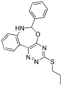 6-PHENYL-3-(PROPYLTHIO)-6,7-DIHYDRO[1,2,4]TRIAZINO[5,6-D][3,1]BENZOXAZEPINE Struktur