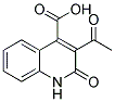 3-ACETYL-2-OXO-1,2-DIHYDRO-QUINOLINE-4-CARBOXYLIC ACID Struktur