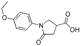 1-(4-ETHOXYPHENYL)-2-OXOPYRROLIDINE-4-CARBOXYLIC ACID Struktur