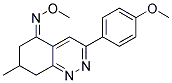 1-(5-(AZAMETHOXYMETHYLENE)-7-METHYL(6,7,8-TRIHYDROCINNOLIN-3-YL))-4-METHOXYBENZENE Struktur