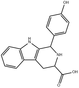 1-(4-HYDROXYPHENYL)-2,3,4,9-TETRAHYDRO-1H-B-CARBOLINE-3-CARBOXYLIC ACID Struktur