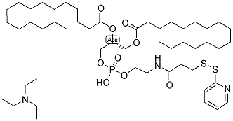 N-((2-PYRIDYLDITHIO)PROPIONYL)-1,2-DIHEXADECANOYL-SN-GLYCERO-3-PHOSPHOETHANOLAMINE, TRIETHYLAMMONIUM SALT Struktur