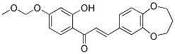 3-(3,4-DIHYDRO-2H-1,5-BENZODIOXEPIN-7-YL)-1-[2-HYDROXY-4-(METHOXYMETHOXY)PHENYL]PROP-2-EN-1-ONE Struktur