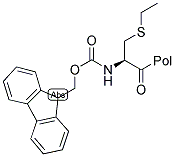 FMOC-CYS(ET)-P-ALKOXYBENZYL ALCOHOL RESIN Struktur