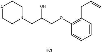 1-(2-ALLYLPHENOXY)-3-MORPHOLIN-4-YLPROPAN-2-OL HYDROCHLORIDE Struktur