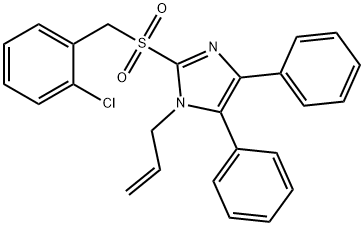 1-ALLYL-2-[(2-CHLOROBENZYL)SULFONYL]-4,5-DIPHENYL-1H-IMIDAZOLE Struktur