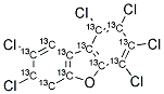 13C12-1,2,3,4,7,8-HEXACHLORODIBENZOFURAN Struktur