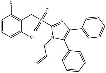 1-ALLYL-2-[(2,6-DICHLOROBENZYL)SULFONYL]-4,5-DIPHENYL-1H-IMIDAZOLE Struktur