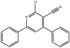 2-CHLORO-4,6-DIPHENYLNICOTINONITRILE Struktur