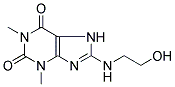 8-[(2-HYDROXYETHYL)AMINO]-1,3-DIMETHYL-3,7-DIHYDRO-1H-PURINE-2,6-DIONE Struktur