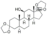 5-ALPHA-ANDROSTAN-11-BETA-OL-3,17-DIONE BISETHYLENEKETAL Struktur