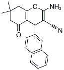 2-AMINO-7,7-DIMETHYL-4-(2-NAPHTHYL)-5-OXO-4,6,7,8-TETRAHYDRO2H-CHROMENE-3-CARBONITRILE Struktur