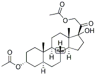 5-ALPHA-PREGNAN-3-ALPHA, 17,21-TRIOL-20-ONE 3,21-DIACETATE Struktur