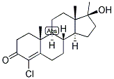 4-ANDROSTEN-4-CHLORO-17-ALPHA-METHYL-17-BETA-OL-3-ONE Struktur