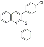 3-(4-CHLOROPHENYL)-2-QUINOLINYL 4-METHYLPHENYL SULFIDE Struktur