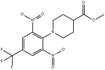 METHYL 1-[2,6-DINITRO-4-(TRIFLUOROMETHYL)PHENYL]-4-PIPERIDINECARBOXYLATE Struktur