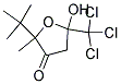 2-TERT-BUTYL-5-HYDROXY-2-METHYL-5-(TRICHLOROMETHYL)DIHYDROFURAN-3(2H)-ONE Struktur