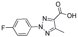 2-(4-FLUOROPHENYL)-5-METHYL-2H-1,2,3-TRIAZOLE-4-CARBOXYLIC ACID Struktur