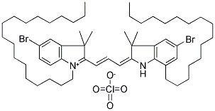 5,5'-DIBROMO-1,1'-DIOCTADECYL-3,3,3',3'-TETRAMETHYLINDOCARBOCYANINE PERCHLORATE Struktur