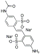 4-ACETAMIDO-4'-AMINOSTILBENE-2,2'-DISULFONIC ACID, DISODIUM SALT Struktur