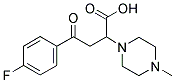 4-(4-FLUOROPHENYL)-2-(4-METHYLPIPERAZINO)-4-OXOBUTANOIC ACID Struktur