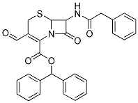 BENZHYDRYL 3-FORMYL-6-OXO-7-[(2-PHENYLACETYL)AMINO]-7,7A-DIHYDRO-2H,6H-AZETO[2,1-B][1,3]THIAZINE-4-CARBOXYLATE Struktur