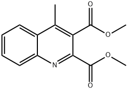 DIMETHYL 4-METHYL-2,3-QUINOLINEDICARBOXYLATE Struktur