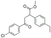 METHYL 4-(4-CHLOROPHENYL)-2-(4-ETHYLPHENYL)-4-OXOBUTANOATE Struktur