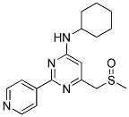 N-CYCLOHEXYL-6-[(METHYLSULFINYL)METHYL]-2-(4-PYRIDINYL)-4-PYRIMIDINAMINE Struktur