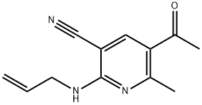 5-ACETYL-2-(ALLYLAMINO)-6-METHYLNICOTINONITRILE Struktur